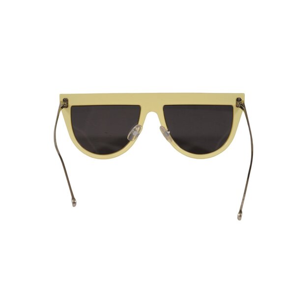 Fendi Womens FF0372S Sunglasses Bright Yellow Silver Chrome Logo Shades main image 4